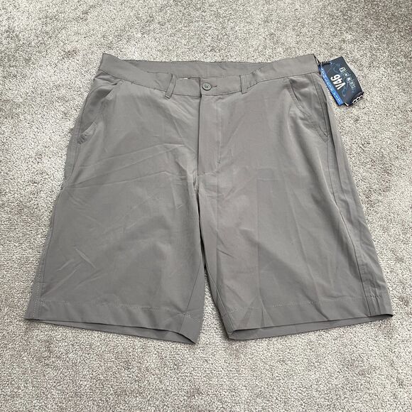 V46 Athlete Fit Golf Shorts Men 38 Gray Moisture Wicking Stretch Performance NWT - Picture 1 of 13